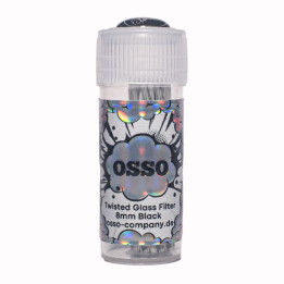 OSSO Twisted Glass Filter "Black" 8mm