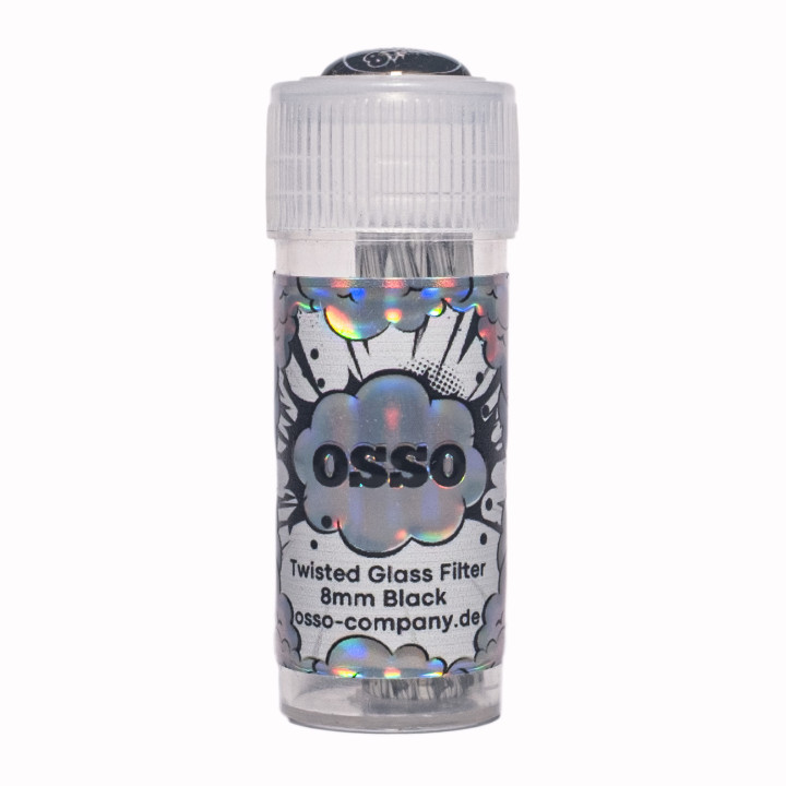 OSSO Twisted Glass Filter "Black" 8mm