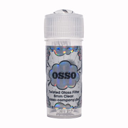 OSSO Twisted Glass Filter "Clear" 8mm