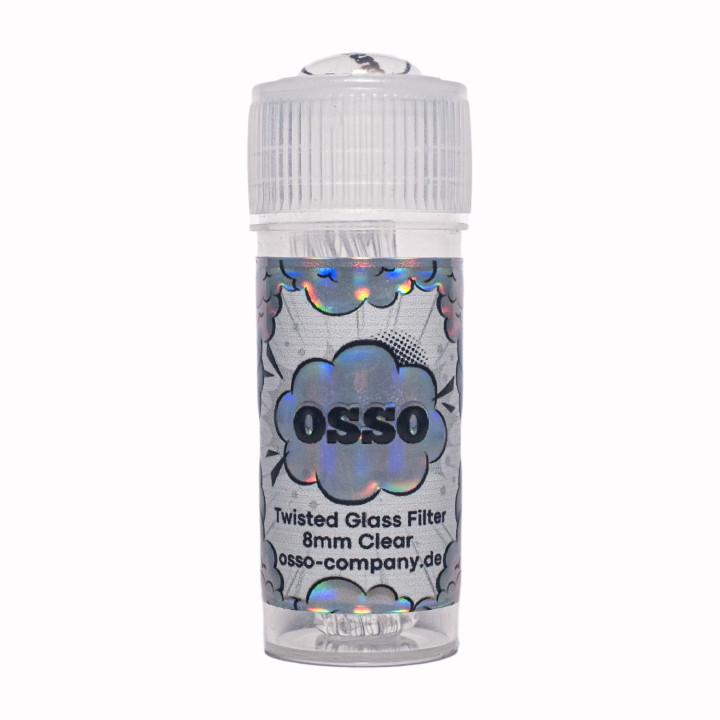 OSSO Twisted Glass Filter "Clear" 8mm